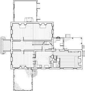 Floor plan of the Thomas House