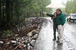 Congressman Dicks Inspects Damage at Kautz Creek