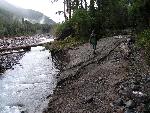 Damaged Park Road at Carbon