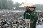 Congressman & Superintendent Survey Damage