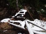 Damaged Silver Falls Footbridge