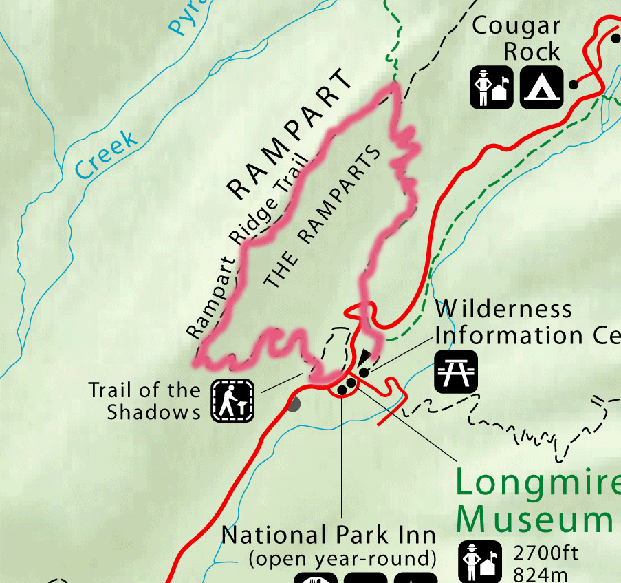 Rampart Ridge Trail Mount Rainier National Park (U.S. National Park