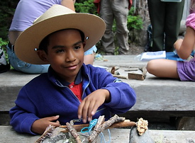 A Junior Ranger at Mount Rainier