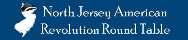 North Jersey American Revolution Round Table logo shows an outline of the state of New Jersey wearing a tri-corner hat.