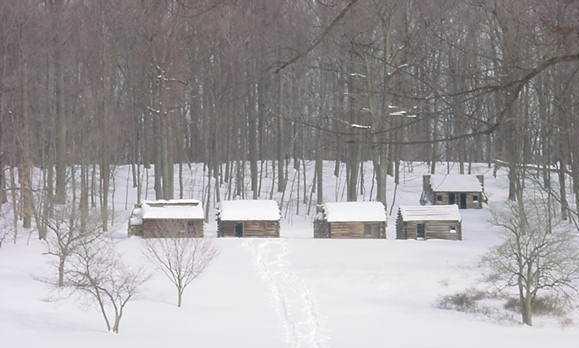 solder huts-in-snow
