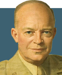 Painting of General Eisenhower in Army Uniform -  