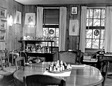 VK cottage dining room, historic photo