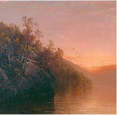 Lake George at Sunset - John F. Kensett