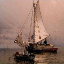Boats Becalmed - Arthur Quartley
