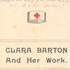 Clara Barton And Her Work Pamphlet