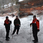 Rangers checking ice conditions