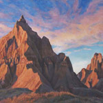 oil painting of Angel Butte by Brenda Howell 2010, artist in residence oil painting of Angel Butte by Brenda Howell 2010, artist in residence