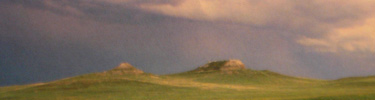 Fossil Hills at sunset