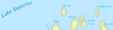 Partial section of map