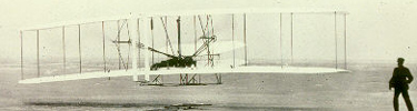 First flight at Kitty Hawk, North Carolina, December 17, 1903.
