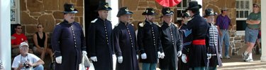 First Sergeant inspecting the troops.