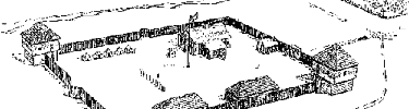 Fort Sackville line drawing