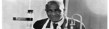 Carver in Lab at Tuskegee, courtesy of Tuskegee University
