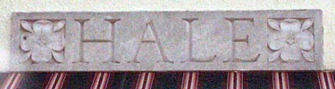 close up of name 