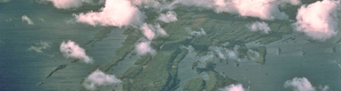 Aerial of the northeastern edge of Isle Royale