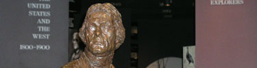 Thomas Jefferson statue in the Museum of Westward Expansion