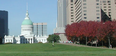 The Old Courthouse in fall.