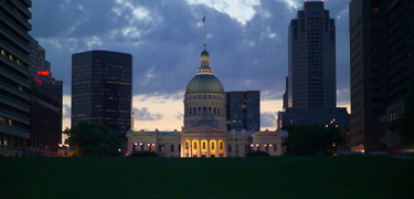 The Old Courthouse at night
