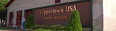 The Coppetown Mining Museum resides in the pattern shop located in the former Calumet & hecla industrial core.