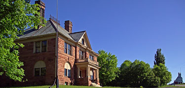 Managers at the Quincy Mine Office oversaw daily operations at the Quincy Mine.