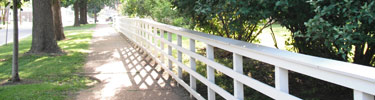 Fencing in the historic neighborhood