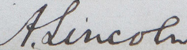 Lincoln signiture