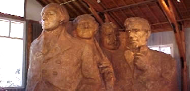 Studio Model used by Gutzon Borglum to carve the sculpture. Housed in the Sculptor's Studio.