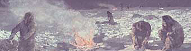 Paleo-Indian hunters - Courtesy of Hudson-Meng Bison Kill Site