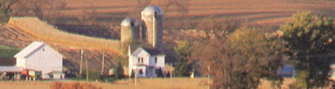 Agricultural landscape in Silos & Smokestacks National Heritage Area