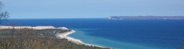 View of South Manitou Island from Alligator Hill