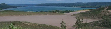 Glen Lake and the Dunes from the Dune Trail to Lake MI
