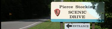 Pierce Stocking Scenic Drive Sign