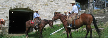 Cowboys at the ranch