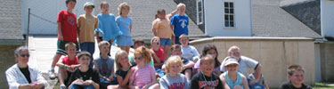 Children enjoying a tour of the preserve