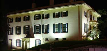 How beautiful the house looks at night NPS Photo