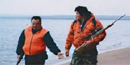 Hunters on Sand Island
