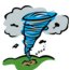 Drawing of a Kansas twister which links to some climate data.