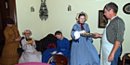 Striker attending to ladies in the Captain's quarters.