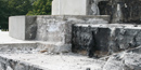 Construction of the Clark memorial will repair the leakage problem