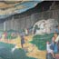 Rendezvous Gitchi Onigaming a mural by Carl Gawboy