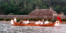 A Montreal canoe at Grand Portage National Monument