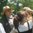 A park ranger leading a guided tour for elementary school children. A park ranger leading a guided tour for elementary school children.