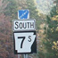 Highway 7 sign on Gorge Road