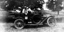 Truman and friends on a ride in his car. Credit: Truman Library
