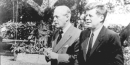 Kennedy and Macmillan approaching the Little White House. Credit: John F. Kennedy Library